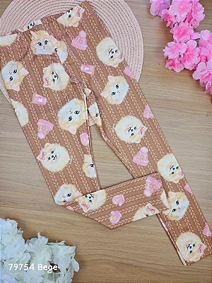 Legging em Termoskin Térmica Cachorrinhas Kukiê