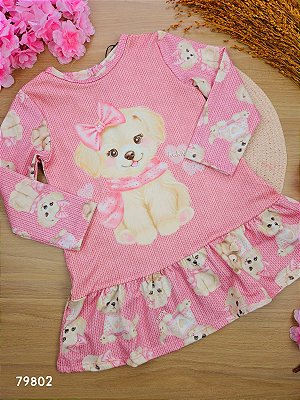 Vestido em Termoskin Térmico Cachorrinha Kukiê