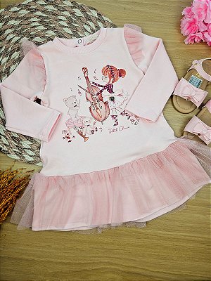 Vestido em Molecotton Petit Cherie