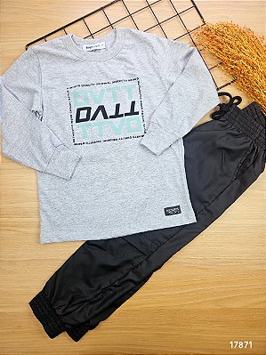 Conjunto Blusa Manga Longa e Calça Divertto