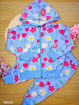 Conjunto Jaqueta e Calça em Moletom Bee Loop