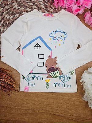 Blusa Manga Longa Esquilinha Mon Sucré