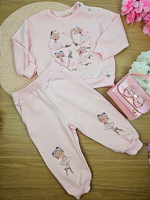 Conjunto Rosa Inverno Bailarina Petit Cherie