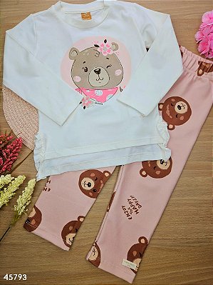 Conjunto Blusa Manga Longa e Calça Legging em Termoskin Térmica Up Baby