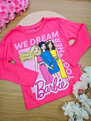 Blusa Manga Longa Barbie Fakini