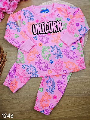 Conjunto Pijama Em Moletom Peluciado Fakini