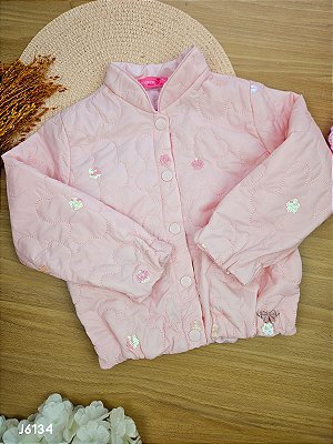 Jaqueta em Matelassê Flores Momi