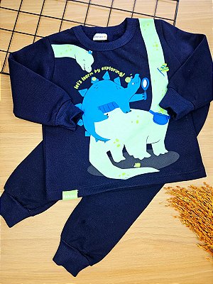 Conjunto Blusa e Calça em Moletom Peluciado Fakini