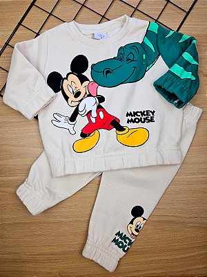 Conjunto Peluciado Mickey Fakini