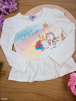 Blusa em Malha Wave Kukiê