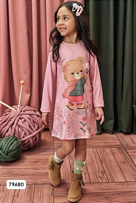 Vestido em Malha Fresh Rosa Kukiê