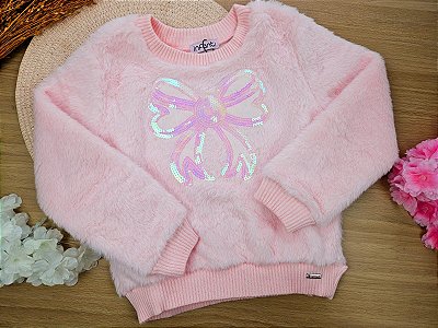 Blusão em Pelo Liso Infanti Infantil Menina