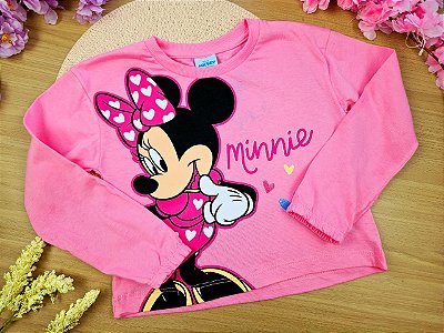 Blusa Manga Longa Minnie Fakini