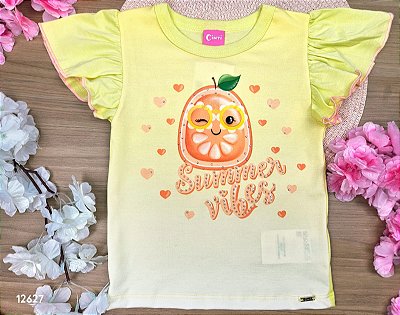 Blusa Frutinha Amarela Laranja Cinti