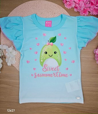 Blusa Frutinha Azul Pêra Cinti