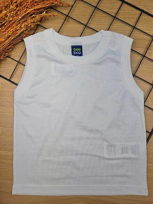 Regata em Meia Malha Branco Bee Loop