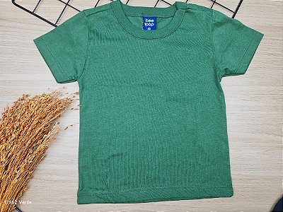 Camiseta Manga Curta em Meia Malha Verde Bee Loop