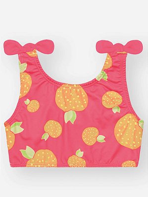 Top e Calcinha Rosa Neon Cinti