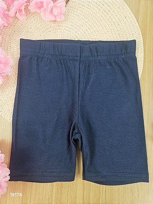 BERMUDA CICLISTA EM COTTON AZUL ESCURO BEE LOOP