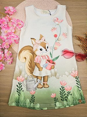 Vestido em Molecotton Infanti Menina