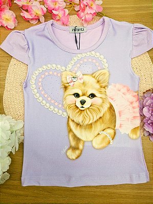 Blusa em Cotton Infanti Infantil Menina