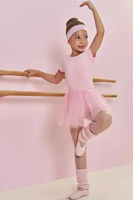 Collant em Malha Uv Dry Infanti Infantil Menina Ballet