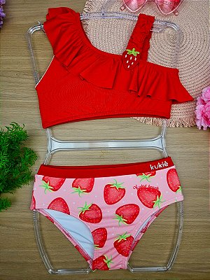 Biquini em Malha com Proteção UV50+ Kukiê Infantil Menina