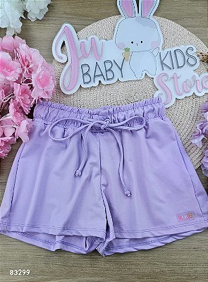 Shorts em Malha com Proteção UV 50+ Kukiê Infantil Menina
