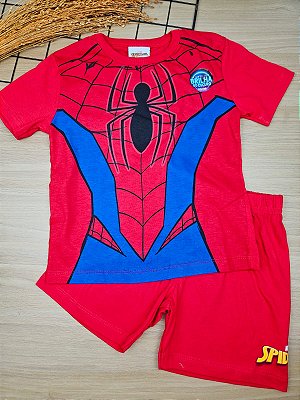 Pijama Homem Aranha Disney BRILHA NO ESCURO  Fakini
