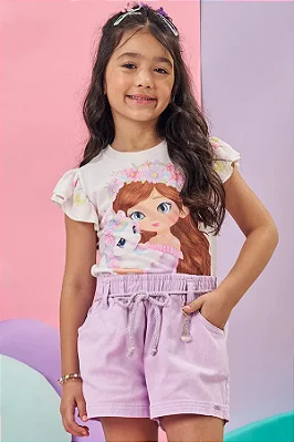 Blusa em Meia Malha Kukiê Infantil Menina