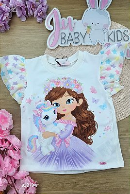Blusa em Meia Malha Kukiê Infantil Menina