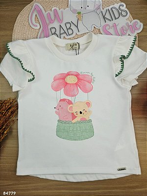 Blusa em Meia Malha Kukiê Infantil Menina