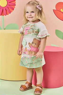 Vestido em Malha Fresh Kukiê Bebê Menina