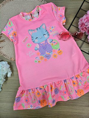 Vestido em Molecotton Kukiê Bebê Menina