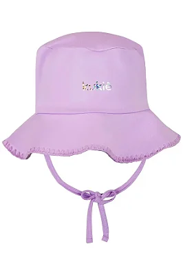 Chapéu em Malha com Proteção UV 50+ Kukiê Bebê Menina