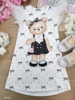 Vestido em Fly Tech Infanti Infantil Menina