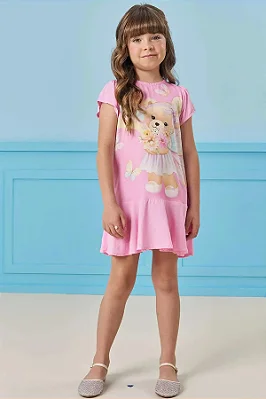 Vestido em Viscose Nice Infanti Infantil Menina