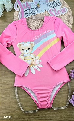 Maiô em Malha Uv Dy com Proteção Uv 50+ Infanti Infantil Menina