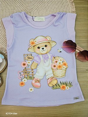 Blusa em Cotton Infanti Infantil Menina