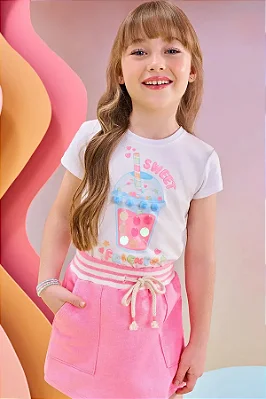 Blusa em Meia Malha Infanti Infantil Menina