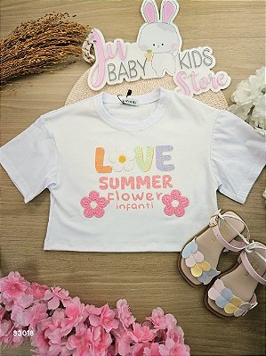 Blusa boxy em meia malha Infanti