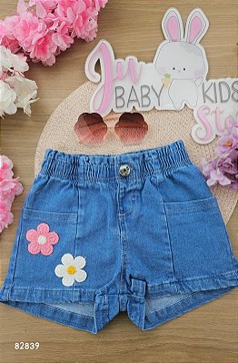 Shorts em Jeans com Elastano Infanti Infantil Menina