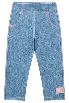 Calça Legging em Molecotton Infanti Bebê Menina