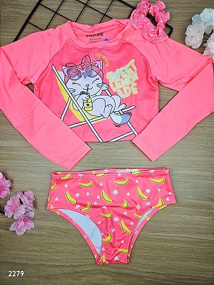 Conjunto com Amarrador Moda Praia Com Proteção UV Solar Fakini