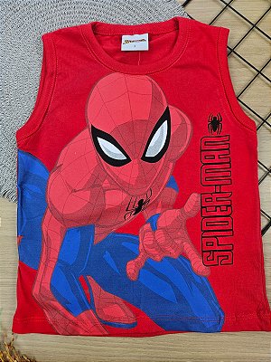 Regata 100% Algodão Homem Aranha Fakini