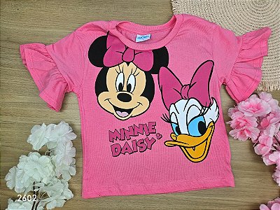 Blusa Minnie Disney 100% Algodão Fakini
