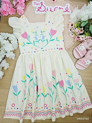 Vestido Florzinhas Primavera Mon Sucré