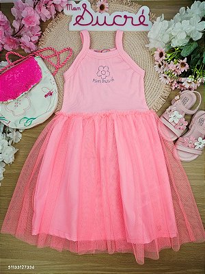 Vestido Neon Primavera Rosa Mon Sucré