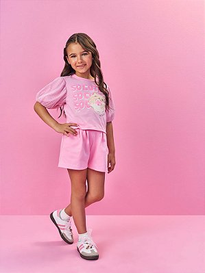 CONJ BLUSA E SHORTS 03I RS IOGURTE/RS IOGURT Cinti