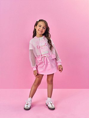 CONJUNTO BLUSA,SHORTS/SAIA,JAQUETA 02I NAT/RS IOGUR/LL CINTI